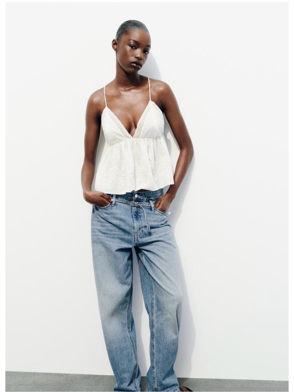 Zara Cotton Boho Top
